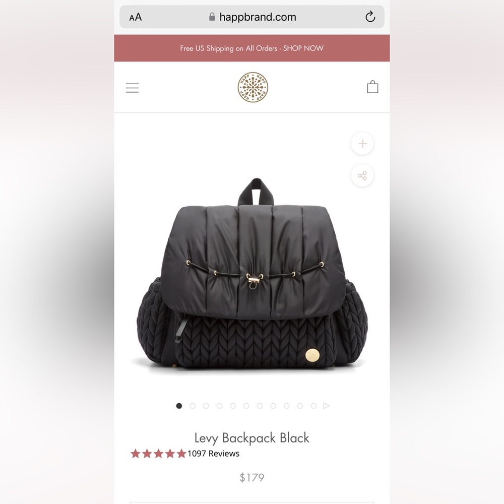 Lightly used large backpack/shoulder diaper bag.
